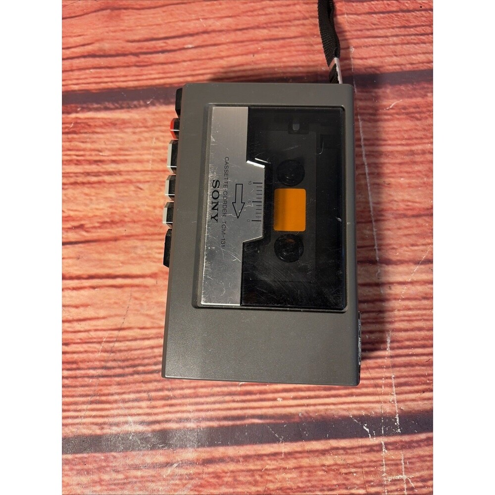 Vintage SONY TCM-131 Portable Cassette-Corder - Parts/Repair